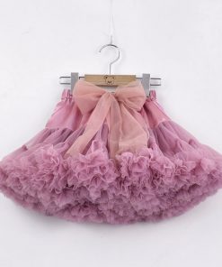 Baby Girls Tutu Skirt Fluffy Children Ballet Kids Pettiskirt Baby Girl Skirts Big Bow Tulle Party Dance Skirts for Girls Cheap 12