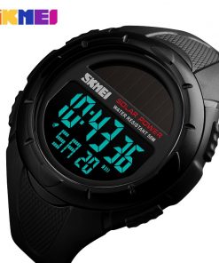 SKMEI Men Luminous Watches Sport Digital Mens Wristwatches Solar For Power Enviormentally Alarm Male Clock reloj hombre 1405 1