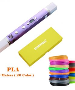 Myriwell 1.75mm ABS/PLA DIY 3D Pen LED Screen,USB Charging 3D Printing Pen+100M Filament Creative Toy Gift For Kids Design 21