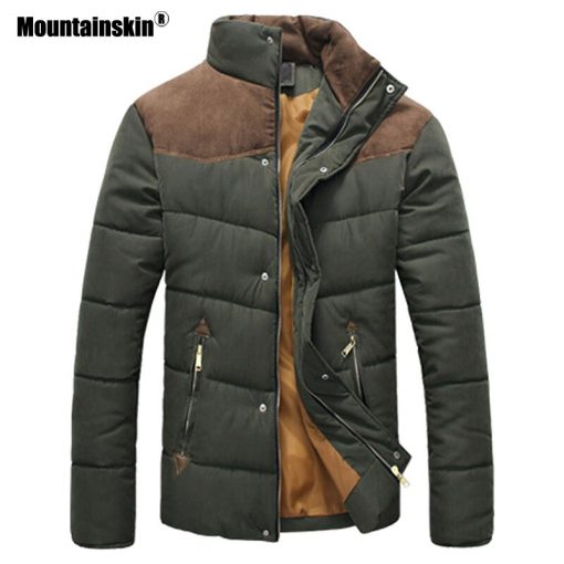Mountainskin Autumn Winter Coats Men Parka Cotton Warm Thick Jackets Padded Coat Male Outerwear Jacket Mens Brand Clothing SA787 2