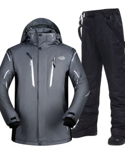 Plus Ski Suit Men Large Super Warm Waterproof Windproof Winter Snow Snowboard Suit Winter Skiing and Snowboarding Jacket Brands 10