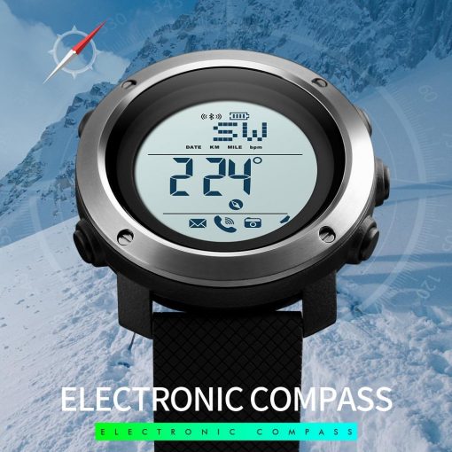 SKMEI Smart Watch Fashion Sport Men Watch Life Waterproof Bluetooth Magnetic Chargeing Electronic Compass reloj inteligent 1512 4