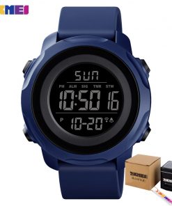 SKMEI Sport Digital Watch Men 2 Time Outdoor Wristwatches Mens Ladies Waterproof Count Down Alarm Clock reloj montre homme 1540 12