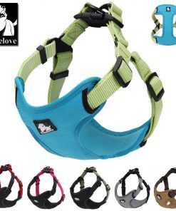 Truelove Padded reflective dog harness vest Pet Dog Step in Harness Adjustable No Pulling pet Harnesses for Small Medium dog 1