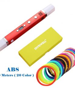 Myriwell 1.75mm ABS/PLA DIY 3D Pen LED Screen,USB Charging 3D Printing Pen+100M Filament Creative Toy Gift For Kids Design 19