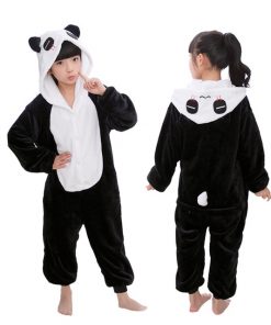 Kigurumi Unicorn Pajamas Children's Pajamas for Boys Girls Flannel Kids Stich Pijamas Set Animal Sleepwear Winter Onesies 4-12 16