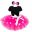 MUABABY Girl Mickey Minnie Dress UP Clothing Children Summer Princess Birthday Party Outfit with Headband Girl Bow Dots Dresses 11