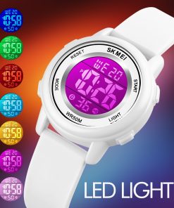 SKMEI Boys Girls Sport Kids Watch Colorful Led Children Digital Wristwatches Waterproof Alarm Child Watches montre enfant 1721 2