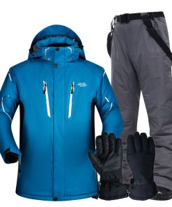 Ski Suit Men Super Warm Thicken Waterproof Windproof Winter Snow Suits Skiing And Snowboarding Jackets + Pants Plus Size Brands 13