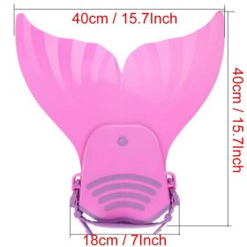 Kids Girls Swimming Mermaid Tail Monofin Flippers Real Swimmable Mermaid Tail Fin Costumes Props For Children 4