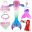 Children Swimmable Mermaid Tail for Kids Swimming Swimsuit Bathing Suit Tail Mermaid Wig for Girls Costume Can Add Fin Monofin 8