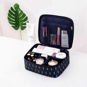 Women Cartoon Flamingo Cosmetic Bag Function Makeup Bag Travel Trunk Zipper Make Up Organizer Storage Pouch Toiletry Kit Box 4