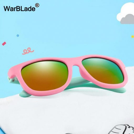 WarBlade 2020 Kids Sunglasses Children Polarized Sun Glasses Boys Girls Silicone Safety Glasses Baby Infant Shades Eyewear UV400 2