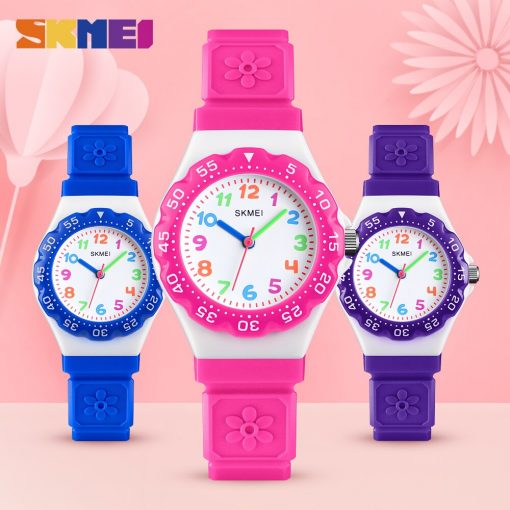SKMEI NEW Kids Watches Outdoor Sports Wristwtatch Boys Girls Waterproof PU Wristband Quartz Children Watches 1483 reloj 3