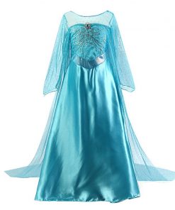 2020 Cosplay Snow Queen 2 Elsa Dresses Girls Dress Elsa Costumes Anna Princess Party Kids Vestidos Fantasia Girls Clothing 9